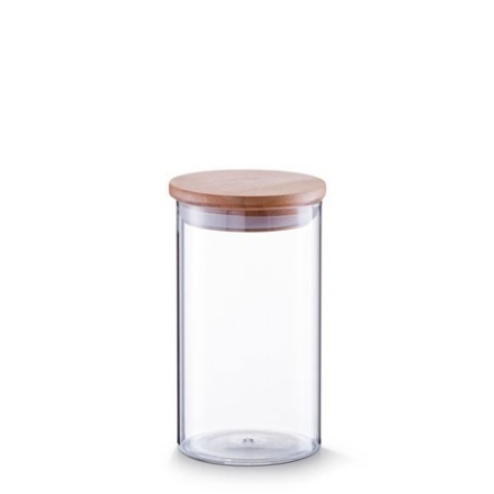 Borcan sticla cu capac bambus 1000 ml