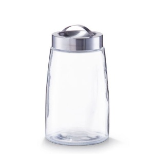 Borcan sticla 1500ml + capac inox Ø12,5x22,5