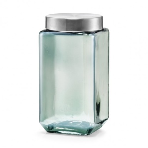 BORCAN CU CAPAC,DIN METAL SI STICLA,2000 ML.
