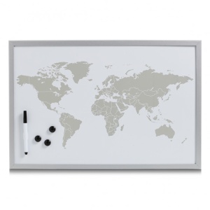 PANOU MEMO GRI DIN METAL 40X 60 CM WORLD