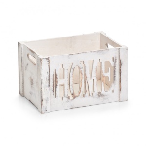 CUTIE ALBA DIN LEMN HOME,20 X 30 CM,ZELLER