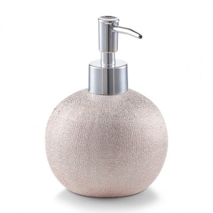 DISPENSER ROZ/ARGINTIU,DIN CERAMICA 375 ML.,ZELLER