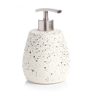 DISPENSER SAPUN LICHID DIN POKIRASINA,CERAMICA ALBA