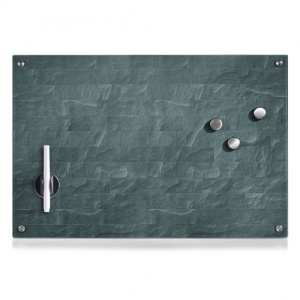 PANOU MEMO GRI ANTRACIT DIN STICLA,40 X 60 CM