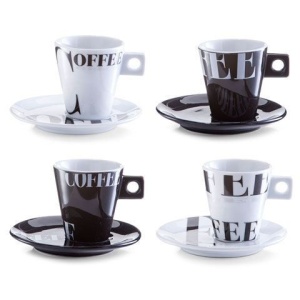 Set cappuccino 8 piese portelan