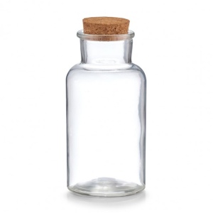 Borcan sticla,cu capac din pluta,500 ml.