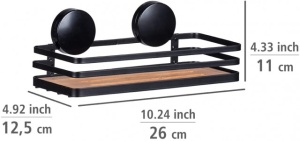 Raft de perete Static-Loc,26.5 x 12.5 x 11 cm,WENKO