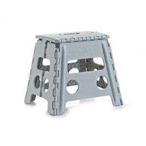 SCAUNEL PLIABIL GRI DIN PLASTIC,ZELLER