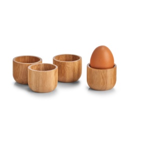 SET 4 SUPORTURI PENTRU OU,DIN BAMBUS,ZELLER