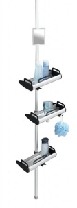 Telescopic raft de dus cu 3 rafturi si oglinda