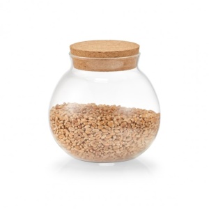 Borcan cu capac din pluta 500 ml.