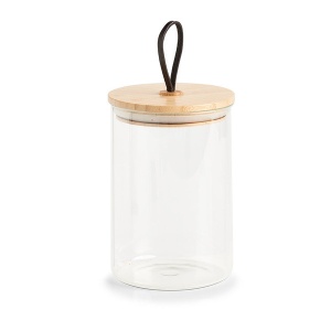 BORCAN DE DEPOZITARE CU CAPAC DIN BAMBUS,1100 ML,ZELLER E