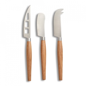SET 3 CUTITE MARO/ARGINTII DIN LEMN SI INOX,ZELLER