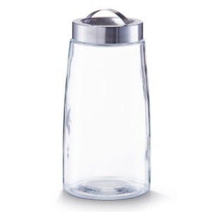 Borcan sticla 2000ml + capac inox Ø12,5x26