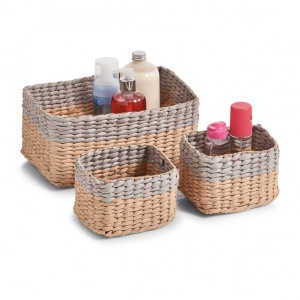 SET 3 COSURI DE DEPOZITARE NATUR/GRI ,ZELLER