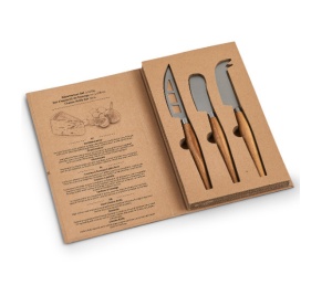 SET 3 CUTITE MARO/ARGINTII DIN LEMN SI INOX,ZELLER