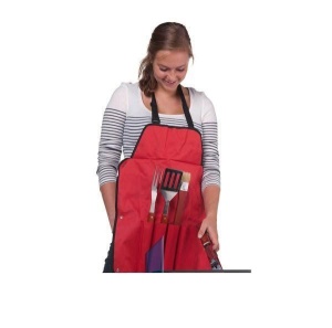 Set sort + 4 ustensile barbeque inox