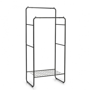 SUPORT NEGRU DIN METAL PENTRU UMERASE,155 CM,ZELLER