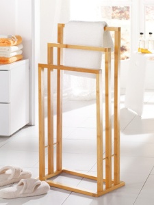 Suport pentru prosoape bambus 42x24x81,5 cm
