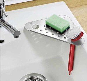 Suport inox ptr.accesorii bucatarie/baie