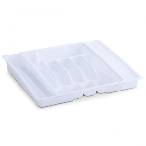 ORGANIZATOR ALB DIN PLASTIC PENTRU TACAMURI,ZELLER