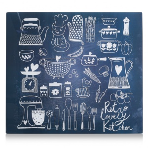 PLACA STICLA-PROTECTIE PERETE LOVELY KOTCHEN ,ZELLER