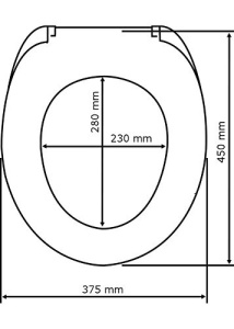 Scaun de toaleta Premium OTTANA ALB, WENKO E