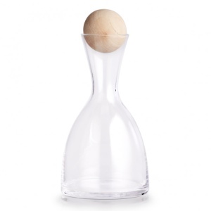 STICLA TRANSPARENTA,CU DOP DIN LEMN,750 ML.ZELLER