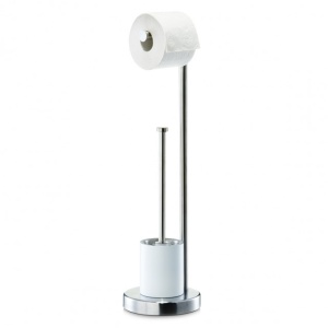 Suport hartie igienica + perie wc inox