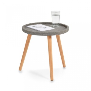 MASUTA GRI/MARO DIN MDF SI LEMN 40 CM