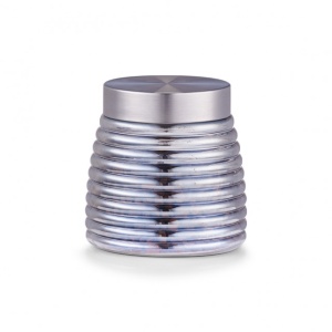 BORCAN ARGINTIU CU CAPAC,DIN STICLA,850 ML.