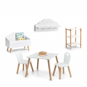CUIER CU RAFT ALB,DIN MDF,PENTRU CAMERA COPILULUI,ZELLER