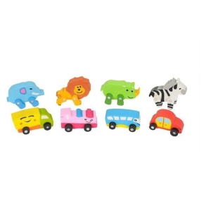 Guma sters 3D animale/masina 4 piese
