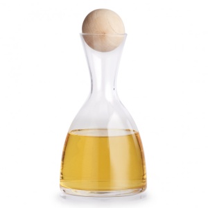 STICLA TRANSPARENTA,CU DOP DIN LEMN,750 ML.ZELLER