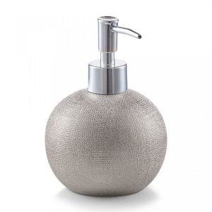 DISPENSER ARGINTIU DIN CERAMICA 375 ML,ZELLER