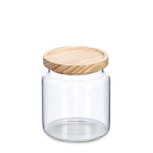 BORCAN DE DEPOZITARE,CAPAC LEMN,830 ML