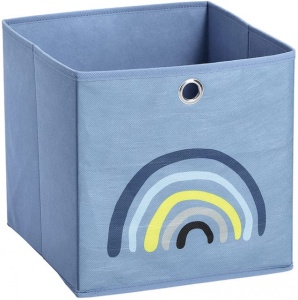 Cutie depozitare camera copilului,BLUE RAINBOW,28 x 28 x28 cm