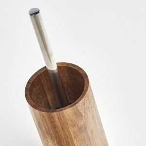 PERIE TOALETA MARO/ARGINTIE,DIN LEMN SI INOX,ZELLER