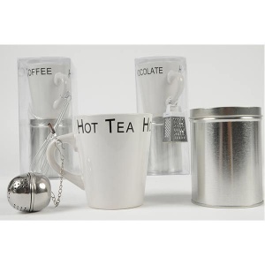 Cana ceramica 25cl + cutie pentru ceai
