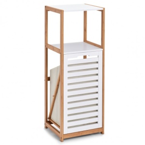 Suport baie +cos rufe bambus/MDF ALB
