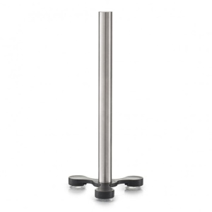 SUPORT DE BUCATARIE ARGINTIU/NEGRU,DIN INOX SI PLASTIC,PENTRU HARTIE