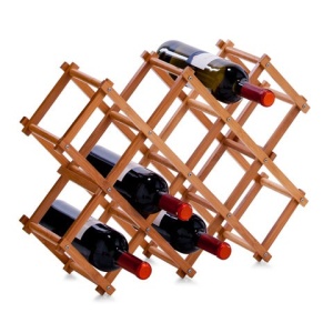 SUPORT DIN LEMN DE BAMBUS PENTRU STICLE DE VIN,ZELLER