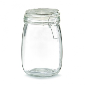 BORCAN CU CAPAC TRANSPARENT DIN STICLA 1000 ML, ZELLER