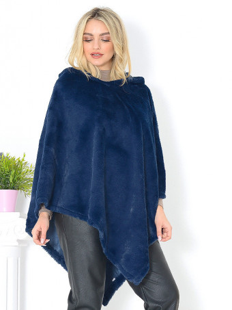 Poncho din Blana Irisha DT06602-07