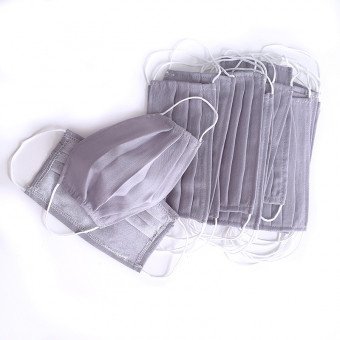Set 10 Bucati de Masca Faciala Bumbac 03 Grey