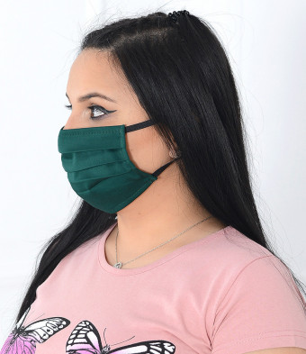 Set 5 Bucati de Masca de Protectie pentru Copii 6-12 Ani Green