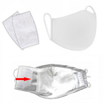 Set Masca Faciala bumbac si 2 Filtre din 3 straturi