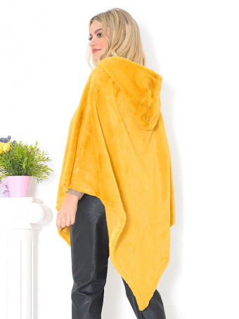 Poncho din Blana Irisha DT06602-03