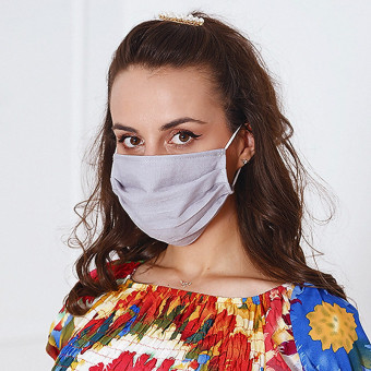 Set 10 Bucati de Masca Faciala Bumbac 03 Grey