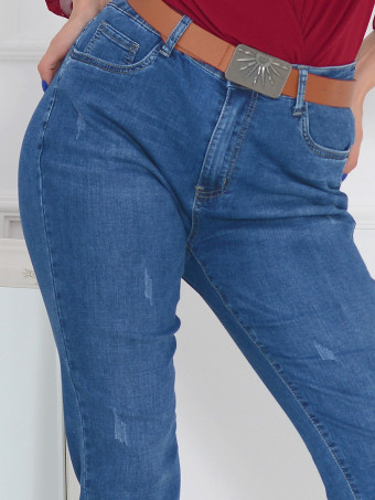 Pantaloni Dama Jeans Masura Mare ZL6602
